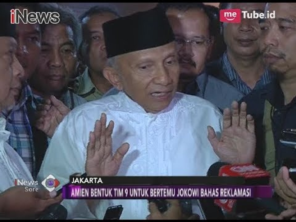 Amien Rais Bentuk 9 Tim yang Menolak Keras Kelanjutan Reklamasi - iNews Sore 03/11