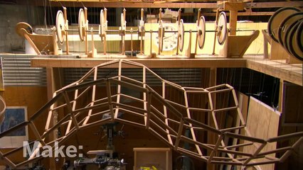 Maker Profile Kinetic Wave Sculptures on MAKE television