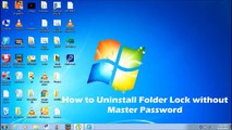 How to Uninstall Folder Lock w_o Master Password _ Video by Gaurav Vadnere GV