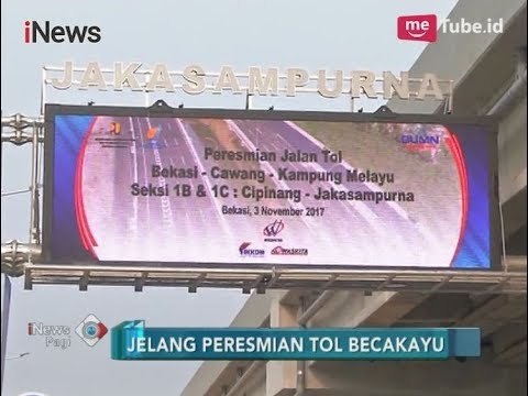 Persiapan Jelang Peresmian Tol Becakayu yang Akan Diresmikan Presiden Jokowi - iNews Pagi 03/11