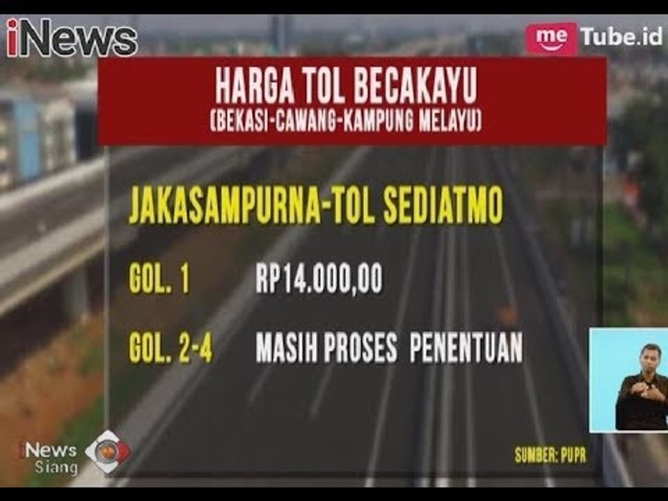 Berikut Harga Tol Becakayu yang Akan Diberlakukan - iNews Siang 04/11