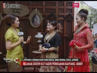 Keterangan Relawan Jokowi dalam Persiapan Menyambut Pernikahan Anak Presiden - Special Event 07/11