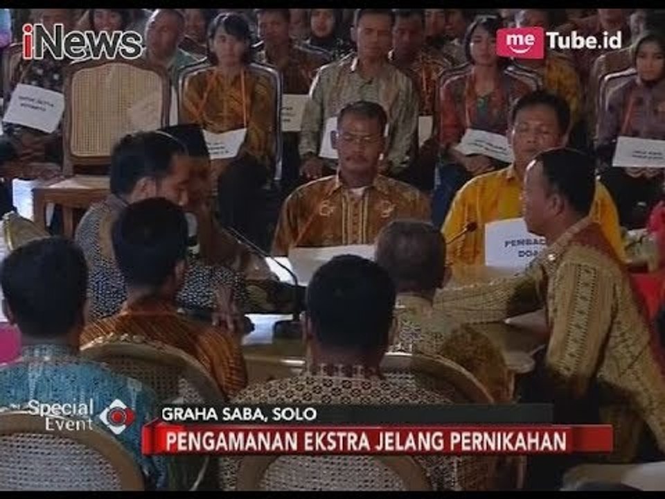 Presiden Jokowi Mengikuti Gladi Bersih Proses Ijab Kabul Pernikahan Kahiyang - Special Event 07/11