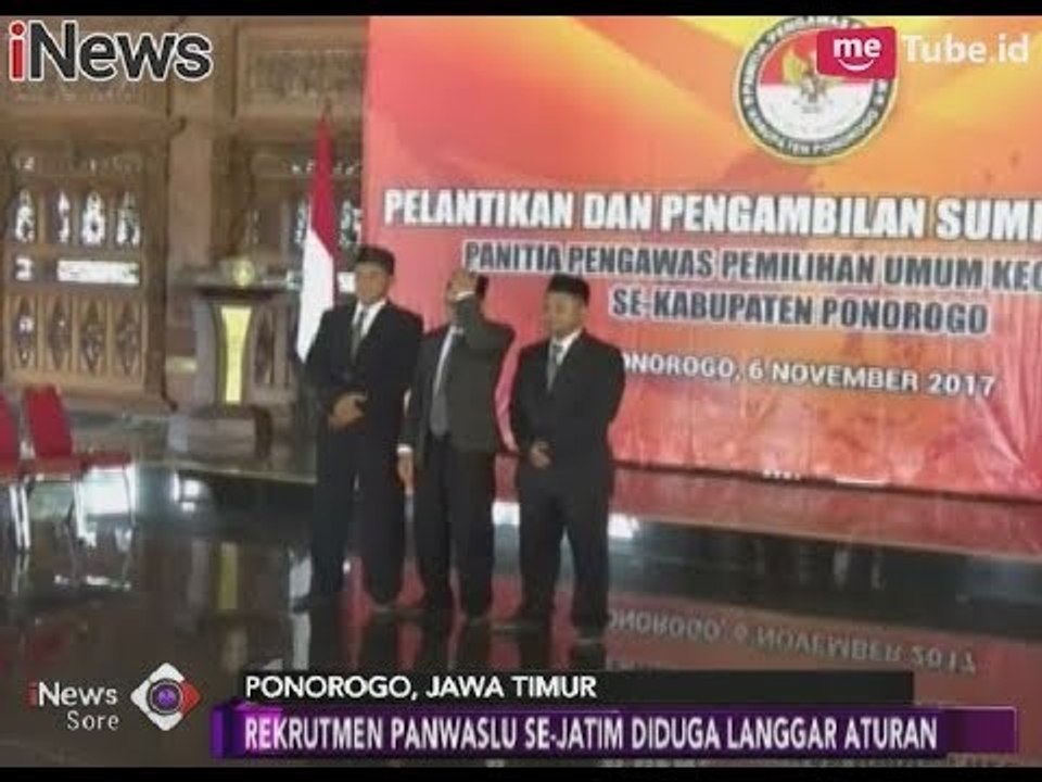 Rekrutmen Panwaslu Jatim Dianggap Melanggar Aturan - iNews Sore 07/11