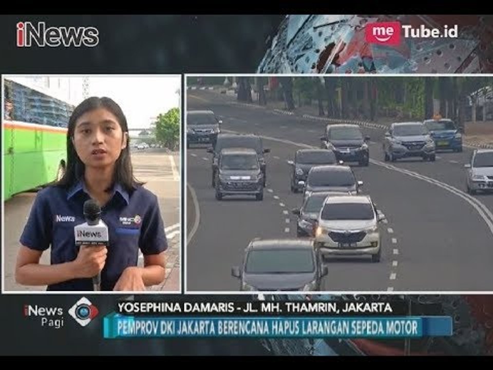 Kondisi Lalu Lintas MH Thamrin Jelang Rencana Pencabutan Larangan Motor Melintas - iNews Pagi 09/11