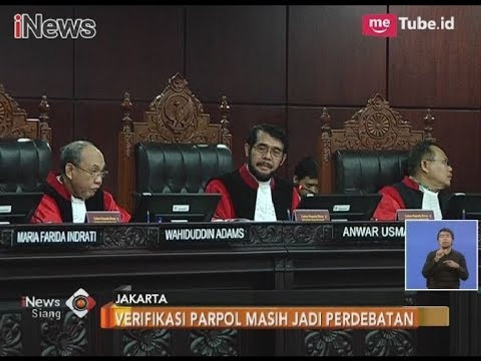 Verifikasi Parpol Calon Peserta Pemilu Masih Menjadi Perdebatan Masyarakat - iNews Siang 09/11