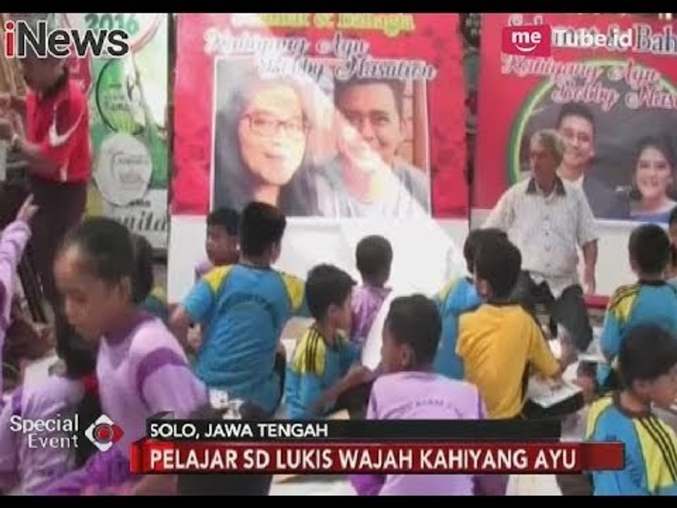 Puluhan Pelajar SD di Solo Melukis Wajah Kahiyang Ayu - Special Event 07/11