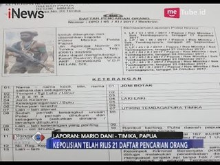 Terkait Penyanderaan Warga Papua, Kepolisian Nerilis 21 DPO - iNews Malam 12/11