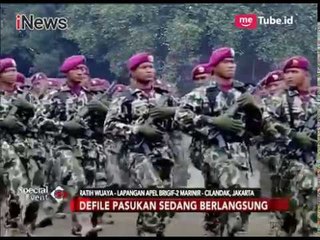 Parade Defile Baris-berbaris Pasukan Korps Marinir Meriahkan HUT Ke-72 Marinir - Special Event 15/11