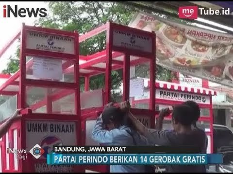 Meningkatkan Pendapatan Pedagang Kecil, Perindo Bandung Berikan Gerobak Gratis - iNews Pagi 18/11