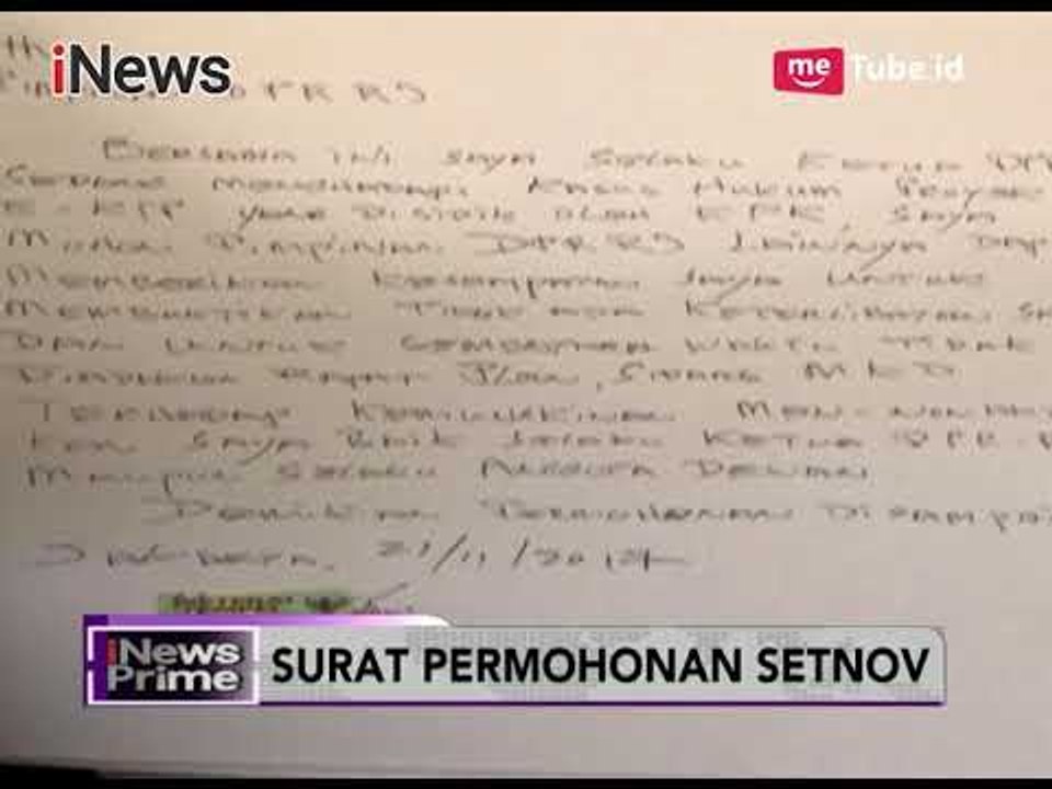 Setnov Tulis Surat untuk Tak Dilengserkan Dari Jabatan Ketua DPR & Ketum Golkar - iNews Prime 21/11