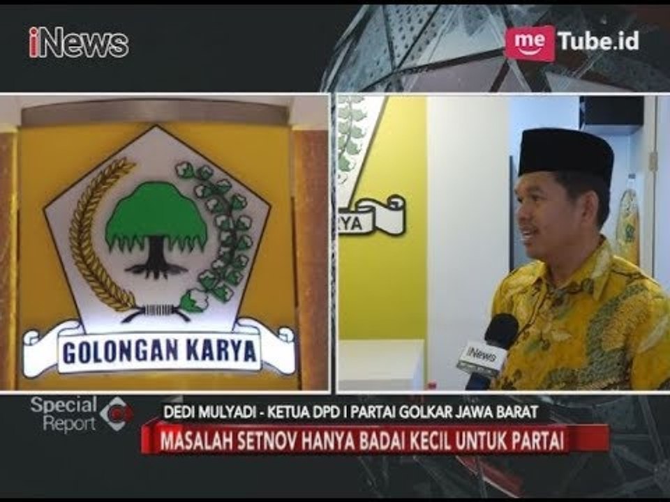 Dedi Mulyadi: Masalah Setnov Hanya Badai Kecil Untuk Golkar - Special Report 20/11