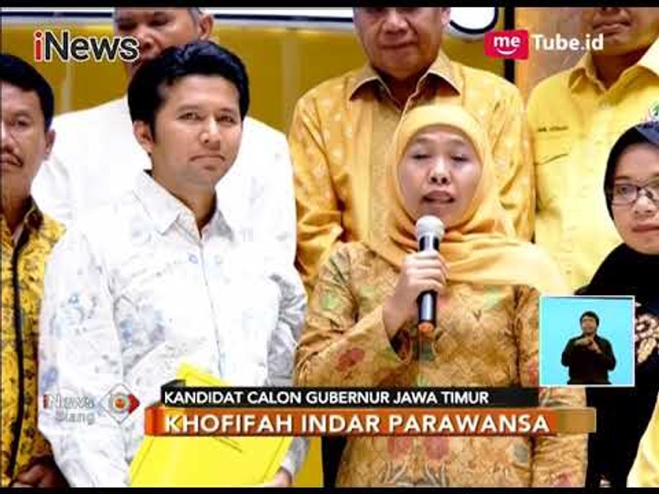 Konferensi Pers Dukungan Golkar Kepada Khofifah untuk Pilkada Jatim - iNews Siang 22/11