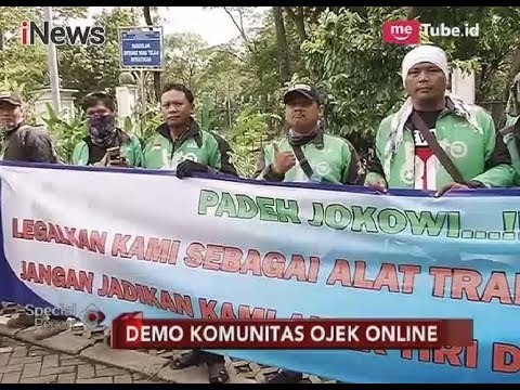 Komunitas Ojek Online Gelar Aksi Unjuk Rasa Menuntut Regulasi Keberadaannya - Special Report 23/11
