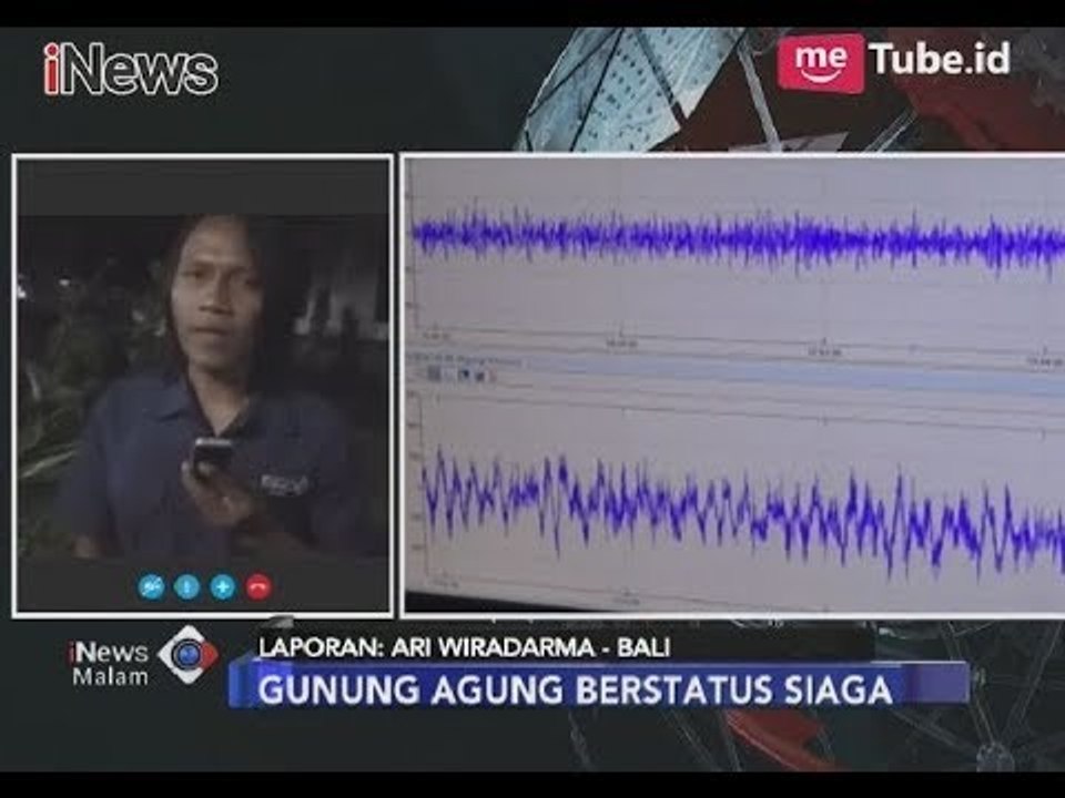 Gunung Agung Berstatus Siaga, Gempa Tremor Terus Terjadi - iNews Malam 22/11