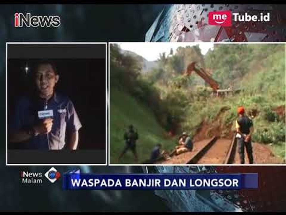 Laporan Kondisi Longsor yang Menimbun Jalur Rel Kereta Api di Garut - iNews Malam 23/11