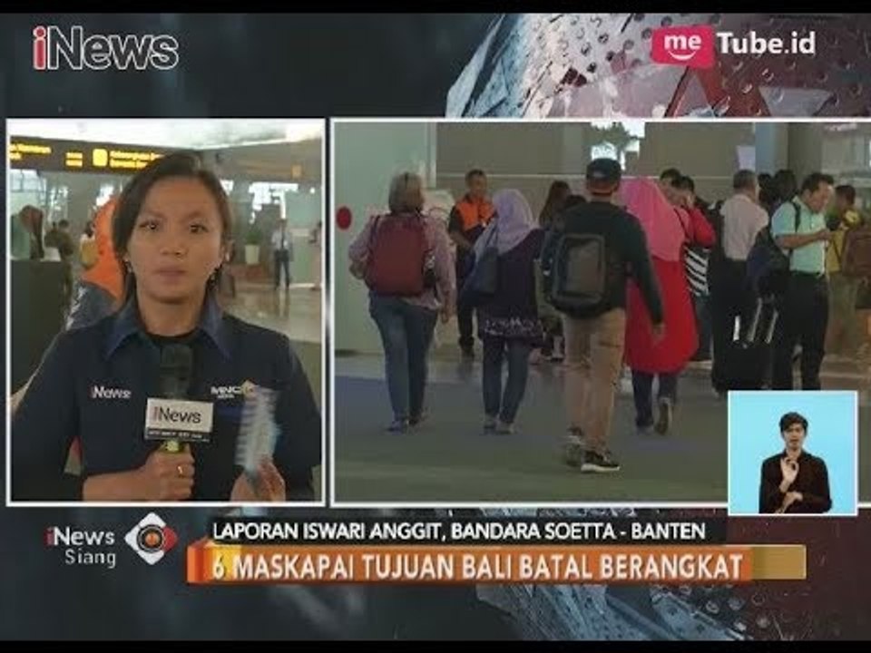 Laporan dari Bandara Soetta Terkait Dampak dari Pembatalan Penerbangan ke Bali - iNews Siang 28/11
