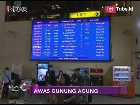 Gunung Agung Erupsi, Penerbangan di Bandara Juanda Delay Hingga 5 Jam - iNews Sore 28/11