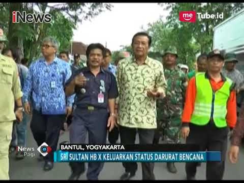 Sri Sultan Hamengkubuwono X Mengunjungi Posko Pengungsi di Bantul - iNews Pagi 30/11