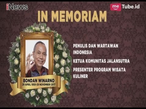 Bondan Maknyus Winarno Meninggal Dunia - iNews Sore 29/11