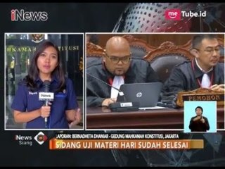 Uji Materi UU Pemilu, Pemohon Nilai Syarat Verifikasi Parpol Multitafsir - iNews Siang 29/11