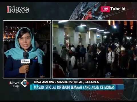 Situasi di masjid Istiqlal Jelang Acara Reuni Akbar 212 di Monas - iNews Pagi 02/12
