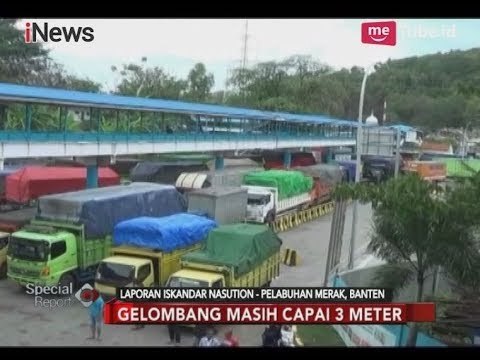 Gelombang Laut Tinggi, Antrian Kendaraan Terjadi di Pelabuhan Merak - Special Report 01/12