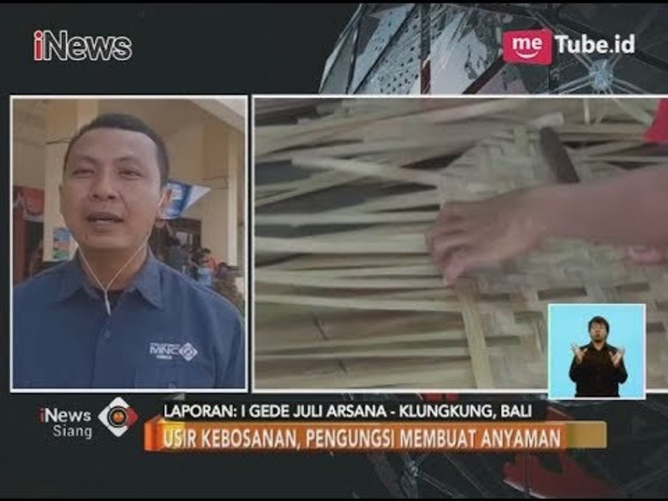 Usir Kebosanan, Pengungsi Gunung Agung Membuat Anyaman - iNews Siang 05/12