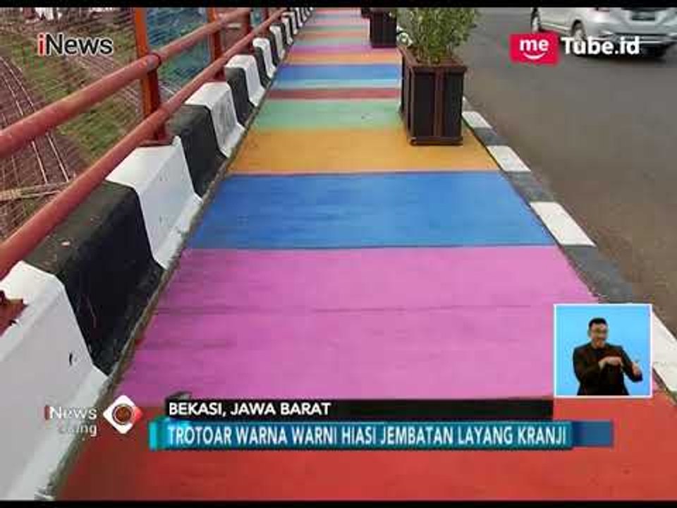 Keren, "Fly Over" Kranji Mulai Berwana oleh Trotoar Pelangi - iNews Siang 22/01