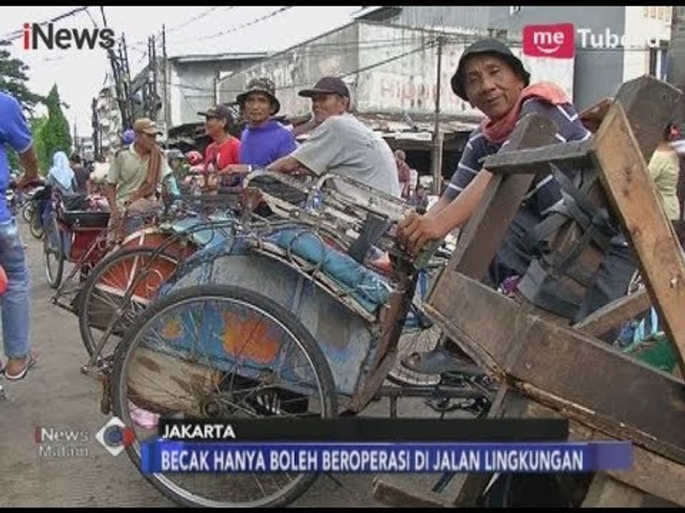 Anies Akan Buat Pergub Atur Operasional Becak di Jakarta - iNews Malam 21/01