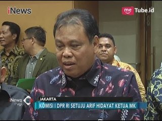 DPR Setujui Arief Hidayat Kembali Menjadi Ketua MK - iNews Pagi 07/12