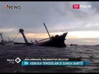 下载视频: Kapal Kargo Bermuatan 2500 Ton Semen Tenggelam di Sungai Barito - iNews Pagi 09/12