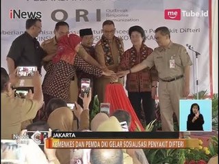 Menkes Bersama Gubernur Anies Gelar Sosialisasi Penyakit Difteri - iNews Siang 11/12