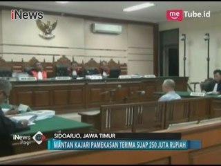 Mantan Kajari Pamekasan Dituntut 5 Tahun Penjara dan Denda 200 Juta Rupiah - iNews Pagi 12/12