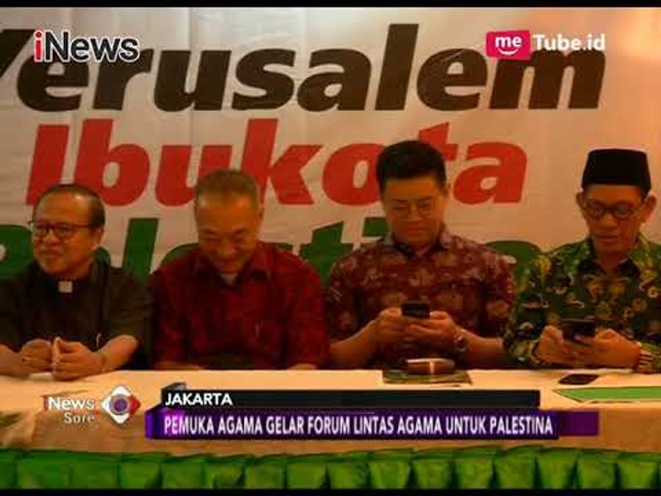 Forum Solidaritas Lintas Agama Gelar Konferensi pers Bela Palestina - iNews Sore 15/12