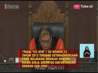 SAH!! MK Cabut Larangan Menikah Dengan Rekan Sekantor - iNews Siang 15/12