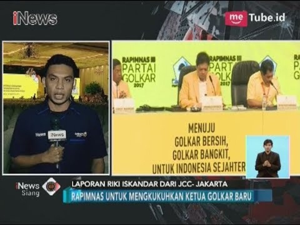 Informasi Terkini Rapimnas Golkar Untuk Mengkukuhkan Ketum Baru - iNews Siang 18/12