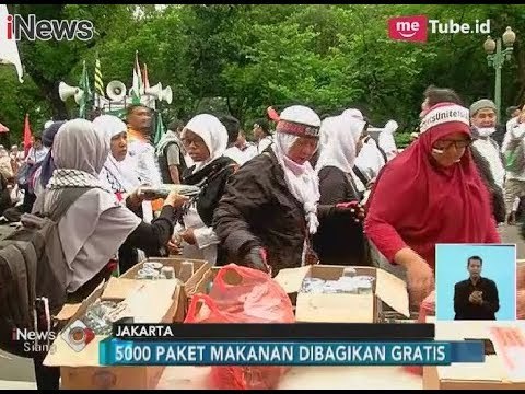 ACT Berikan Paket Makanan Pada Peserta Aksi Bela Palestina - iNews Siang 17/12