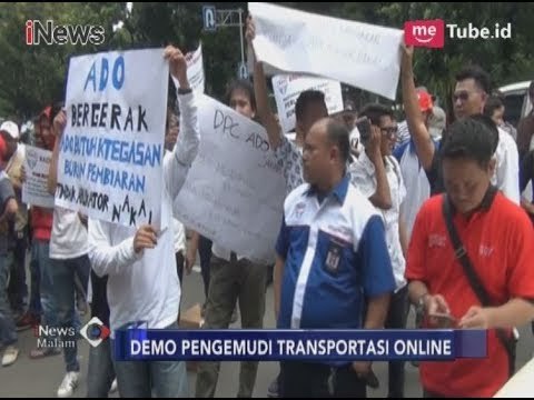Ratusan Pengemudi Demo Tuntut Payung Hukum Untuk Transportasi Online - iNews Malam 18/12