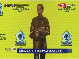 Pidato Presiden Jokowi di Munaslub Partai Golkar - iNews Malam 18/12