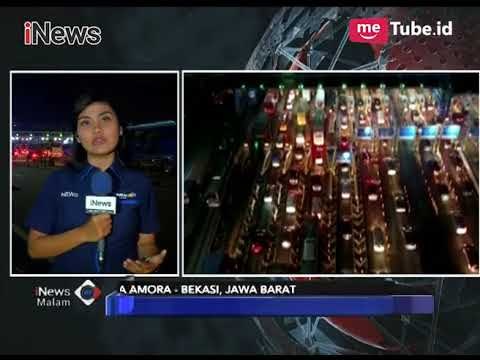 Situasi Gerbang Tol Cikarang Utama Terpantau Ramai Lancar - iNews Malam 22/12
