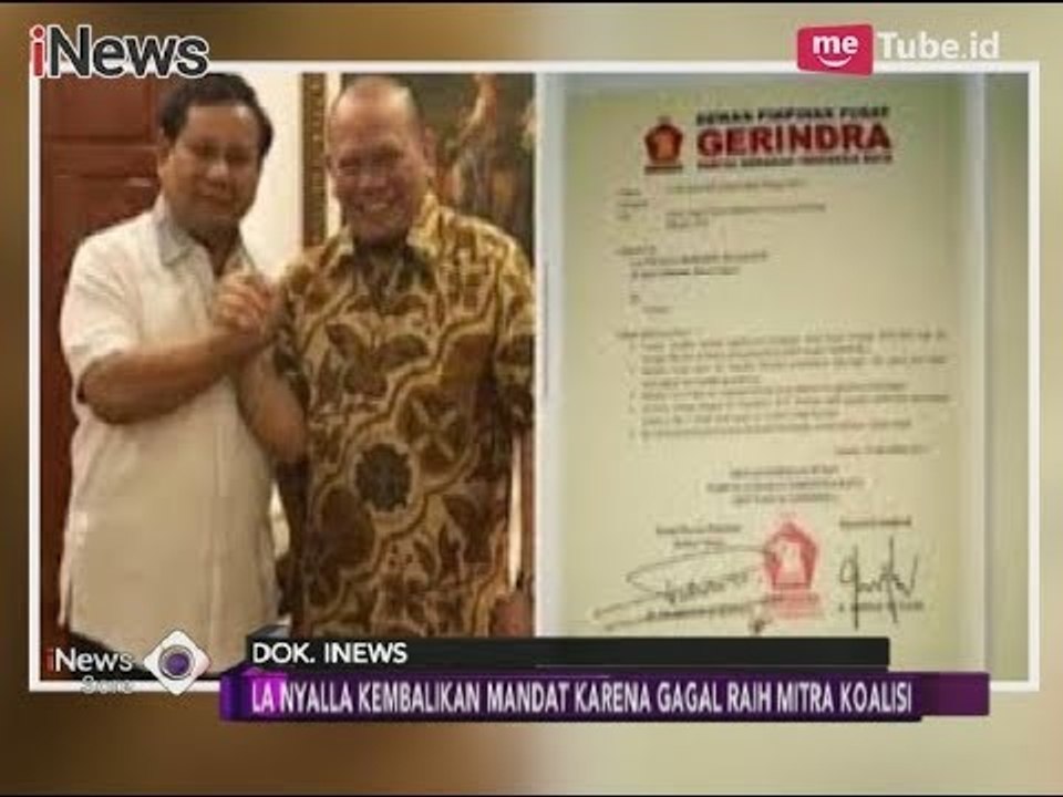 La Nyalla dari Gerindra Gugur, Pilgub Jatim Hanya Diikuti 2 Kandidat Saja - iNews Sore 22/12