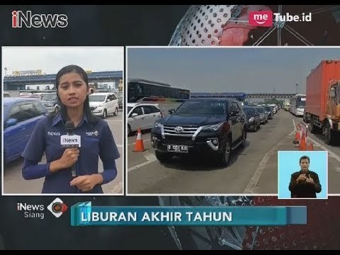 Arus Lalu Lintas di GT Cikarang Utama Dipadati Mobil Pribadi - iNews Siang 23/12