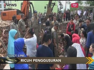 Ricuh Penggusuran!! Warga Terlibat Adu Mulut dan Lempari Alat Berat Dengan Batu - Police Line 27/12