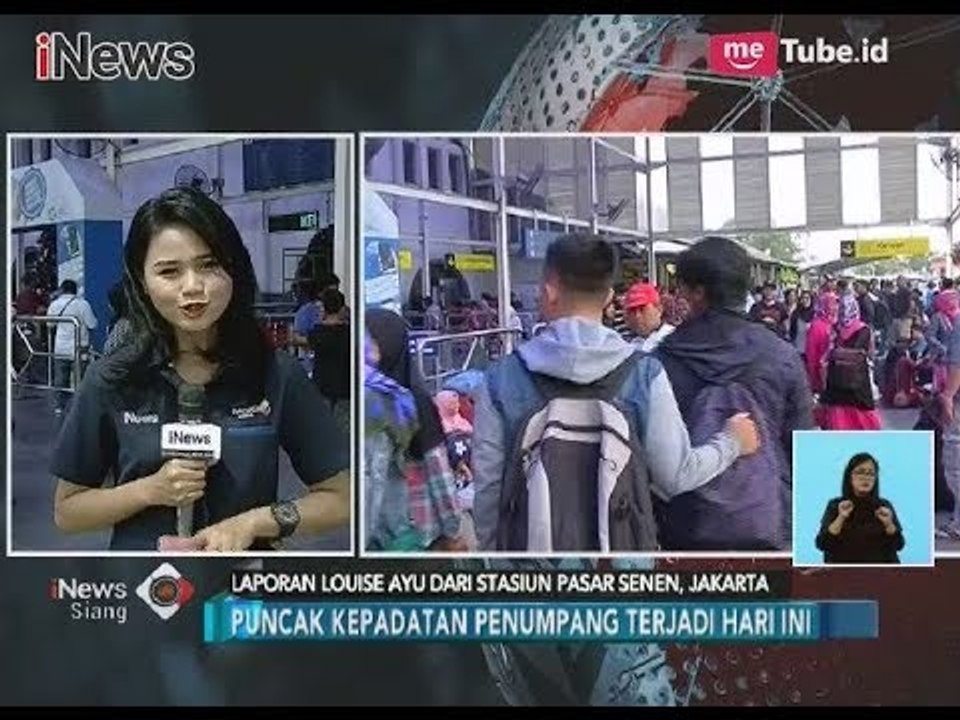 Kondisi Stasiun Pasar Senen Saat Terjadinya Puncak Kepadatan Penumpang - iNews Siang 29/12