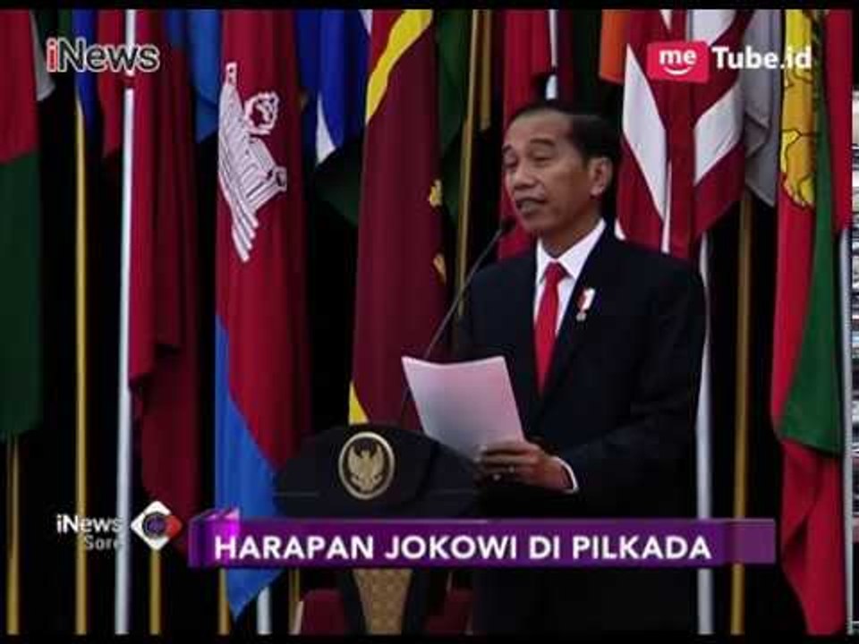 Jokowi Ingatkan Pilkada Tidak Menjadi Pemecah Kerukunan Rakyat - iNews Sore 29/12