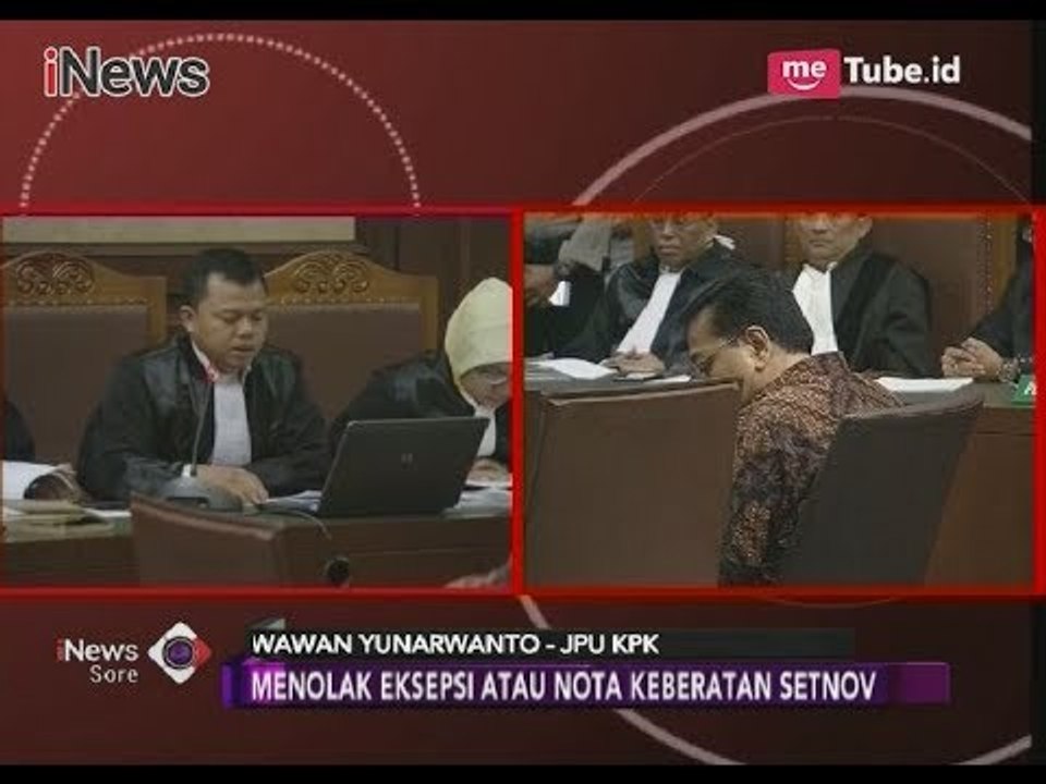 Eksepsi Ditolak, Kuasa Hukum Tanyakan Mengapa Hanya Setnov yang Menjadi Sasaran - iNews Sore 28/12