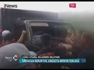 Iring-iringan Mobil Brimob Terlibat Kecelakaan Beruntun di Sulawesi Selatan - iNews Pagi 30/12