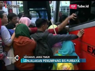 Merayakan Libur Tahun Baru, Warga Saling Berebut Masuk Bus di Sidoarjo - iNews Pagi 31/12