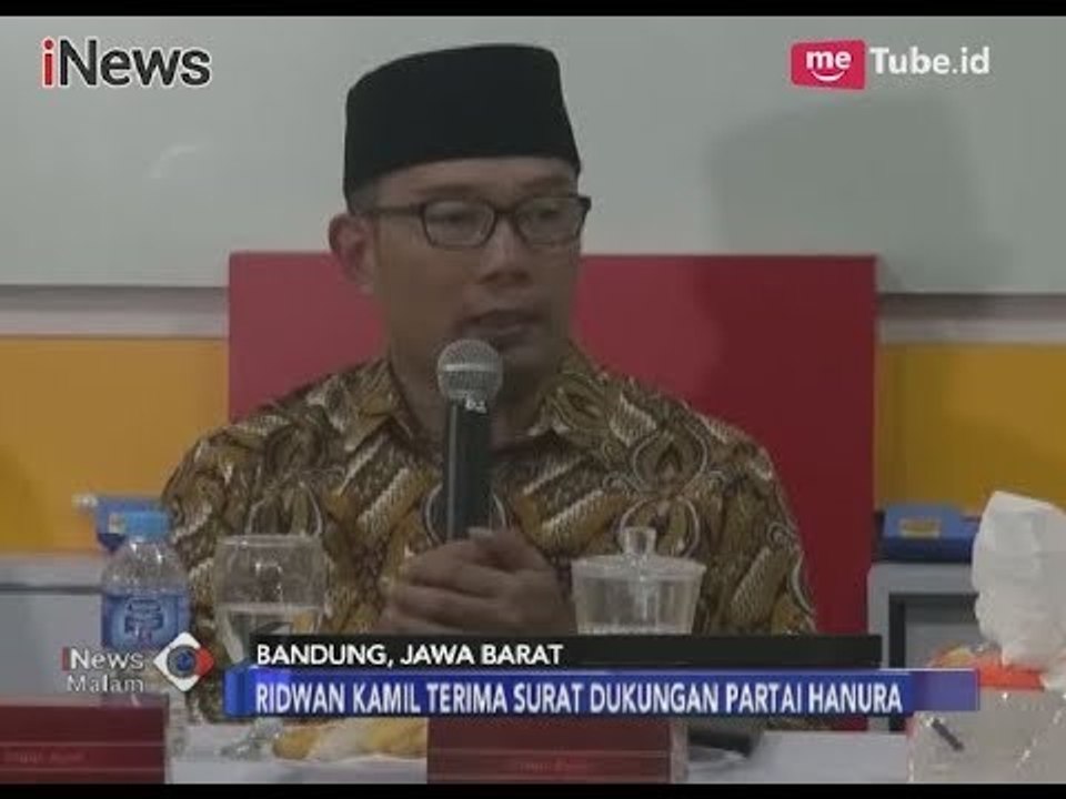 Hanura Resmi Dukung Ridwan Kamil sebagai Bacagub Jabar dalam Pilkada 2018 - iNews Pagi 03/01